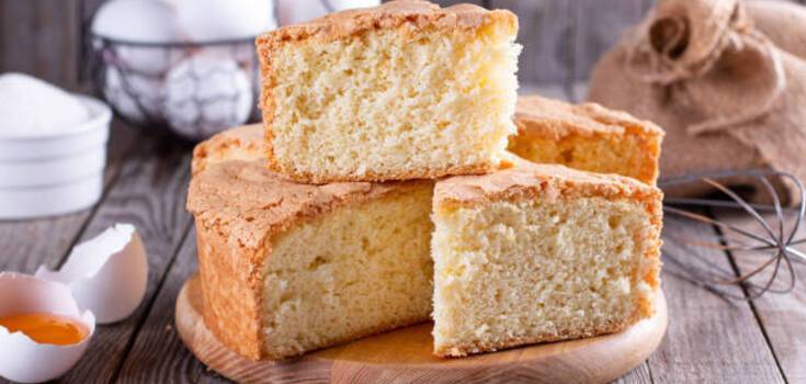 Tall sponge cake