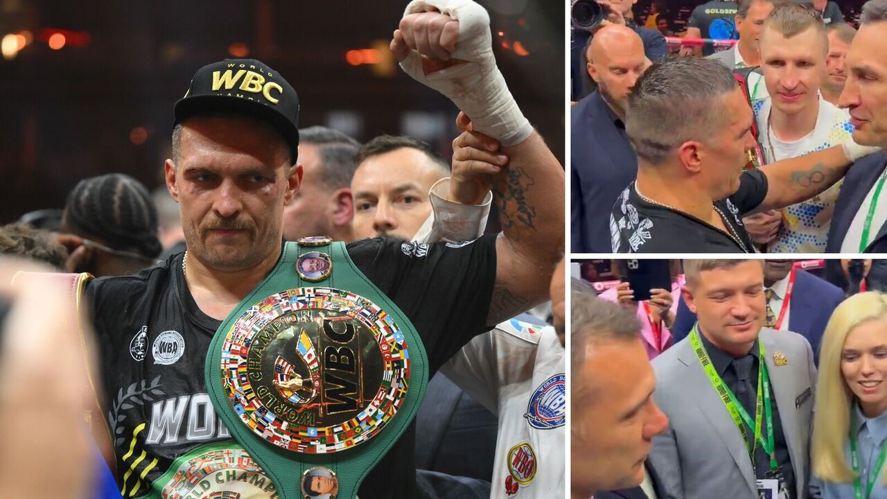 Klitschko and Shevchenko were caught on camera after Usyk's victory over Fury. Video