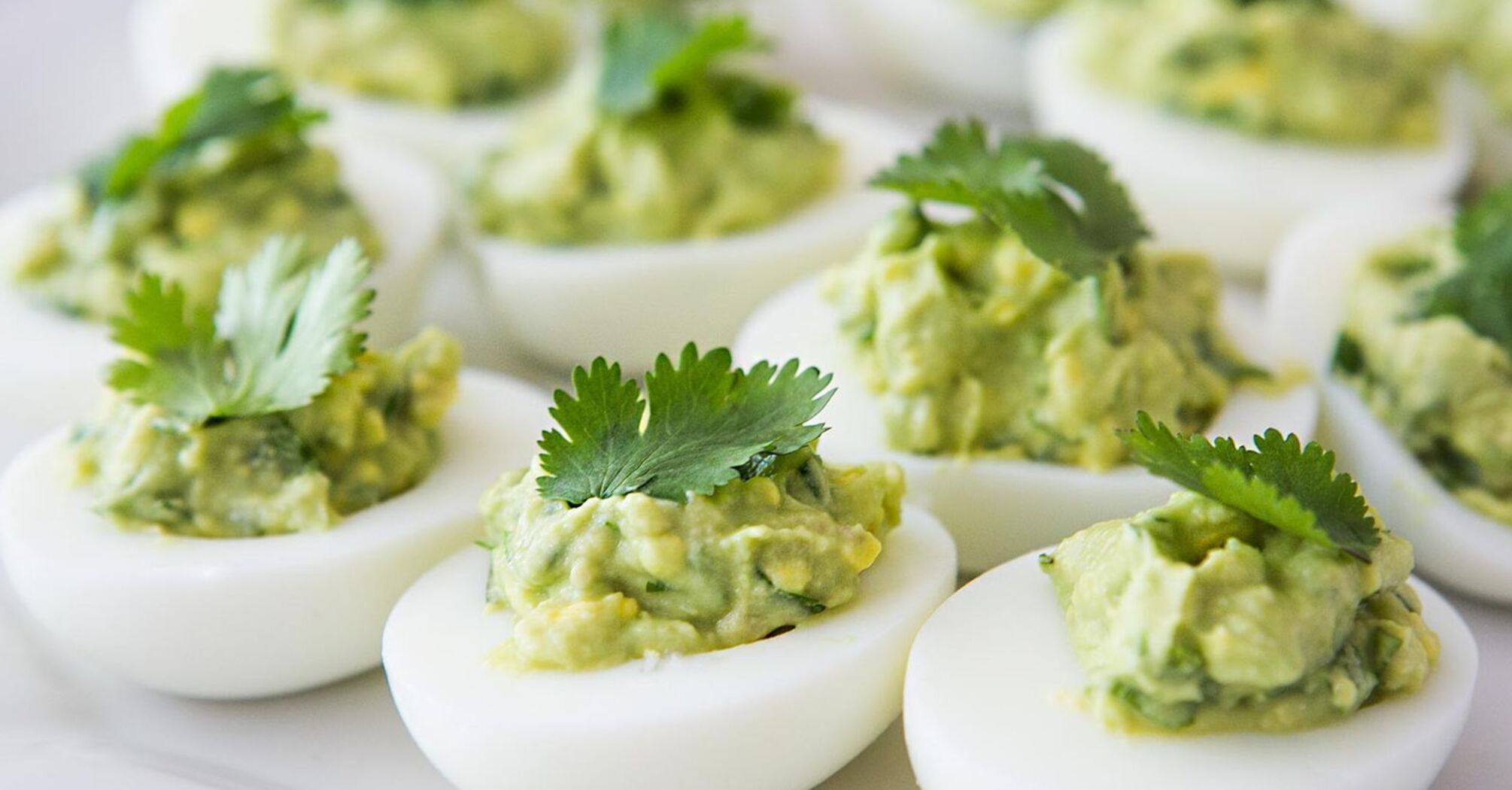 Stuffed eggs with a filling