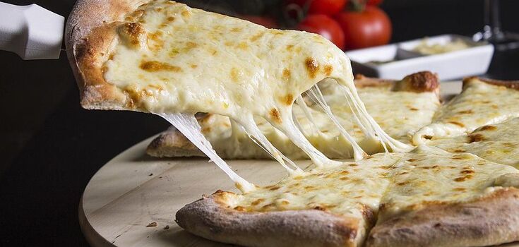 Thin pizza on pita bread: bake for 15 minutes