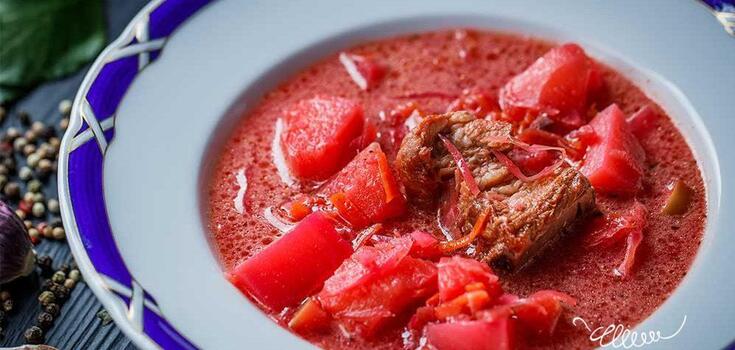 Borscht recipe with apples