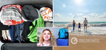 How to pack things for a two-week vacation with your family in your hand luggage. Life hack