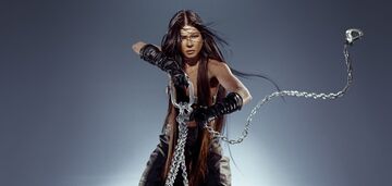 In the style of "Wild Dances". Ruslana released a new song and video on her birthday