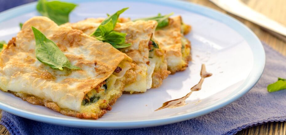 Hearty pita bread pie