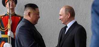 Kim Dzong Un i Władimir Putin
