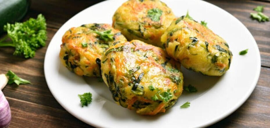 Cutlets from zucchini