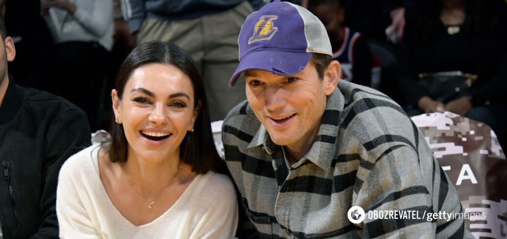 Mila Kunis and Ashton Kutcher's children made their first public appearance. Photo