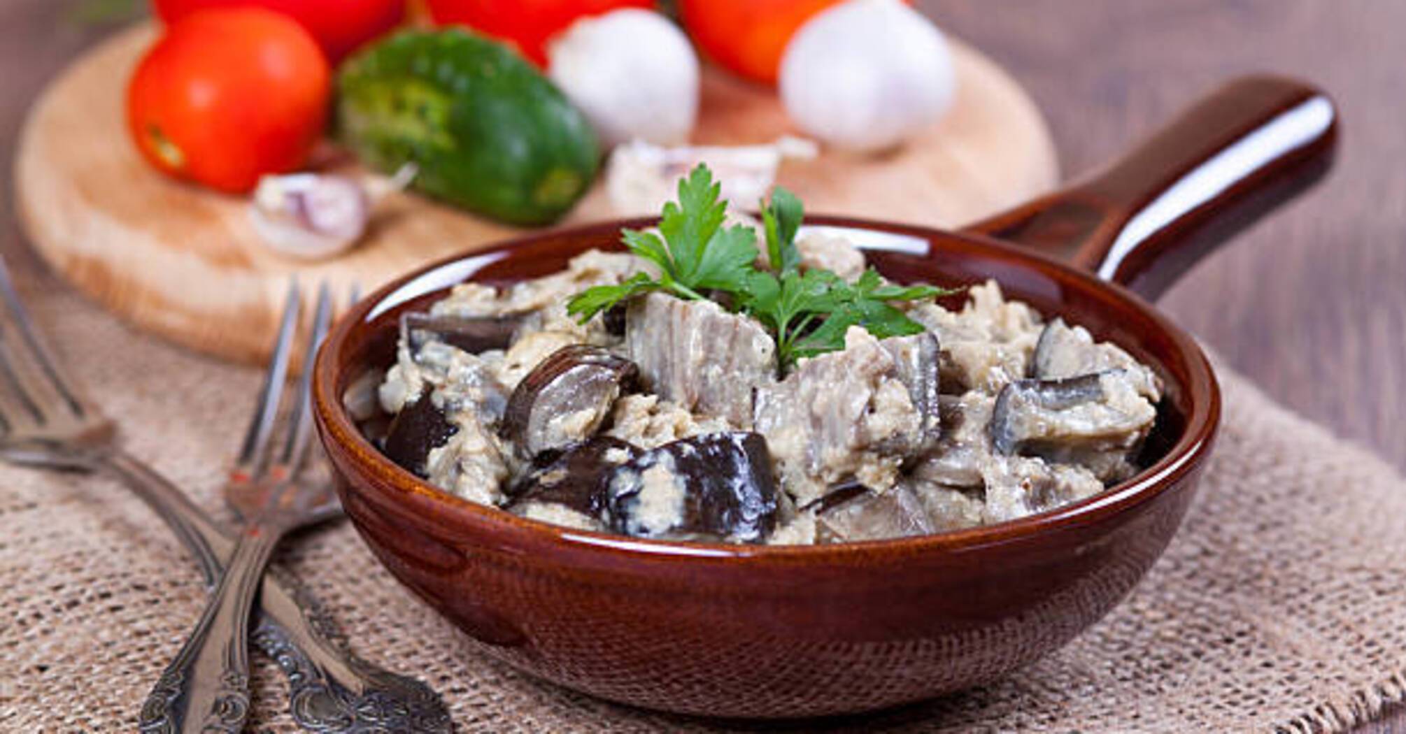 Eggplant recipe in sour cream