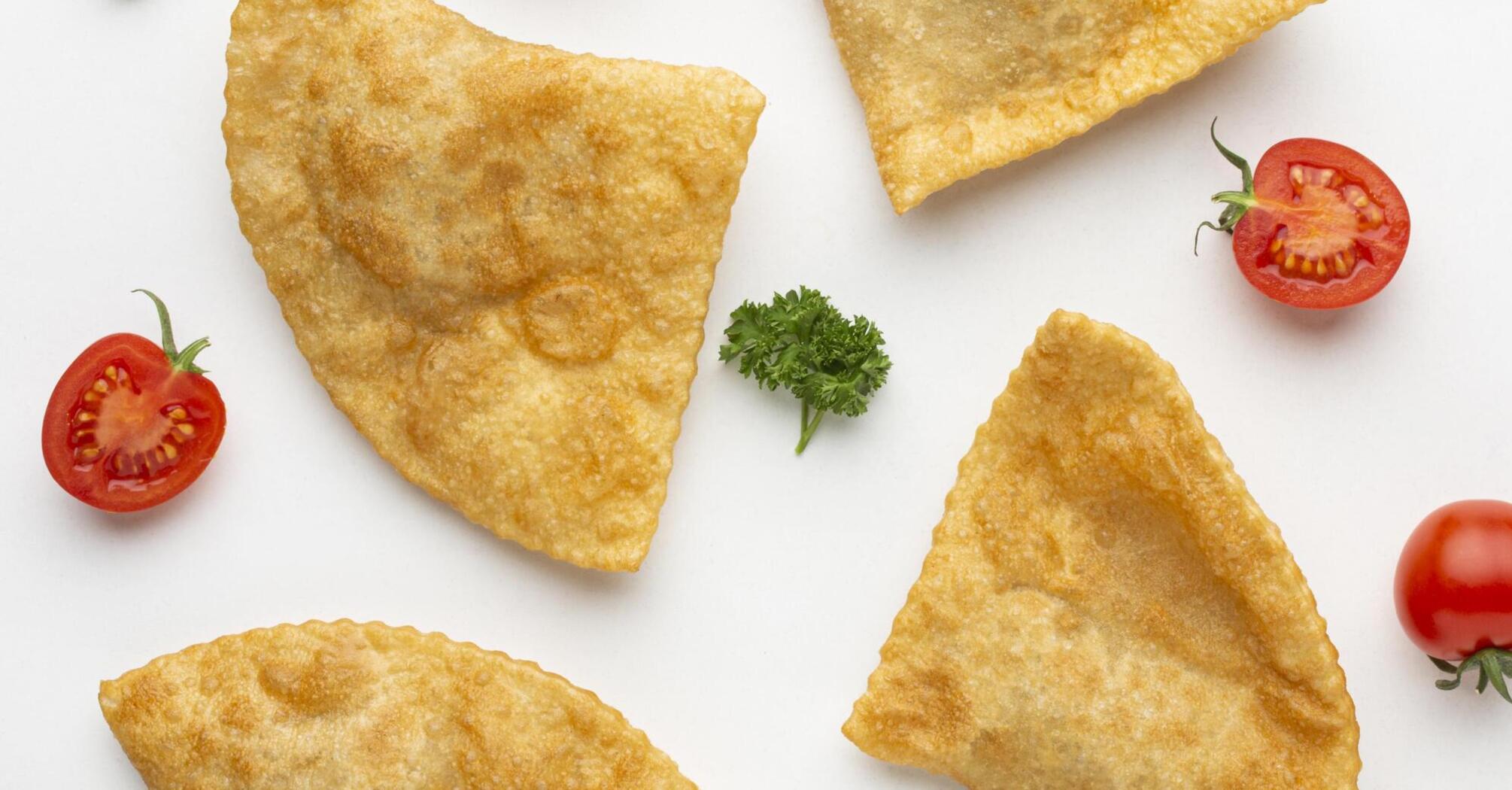 Yantyk with cheese and herbs: how to cook cheburek without fryer