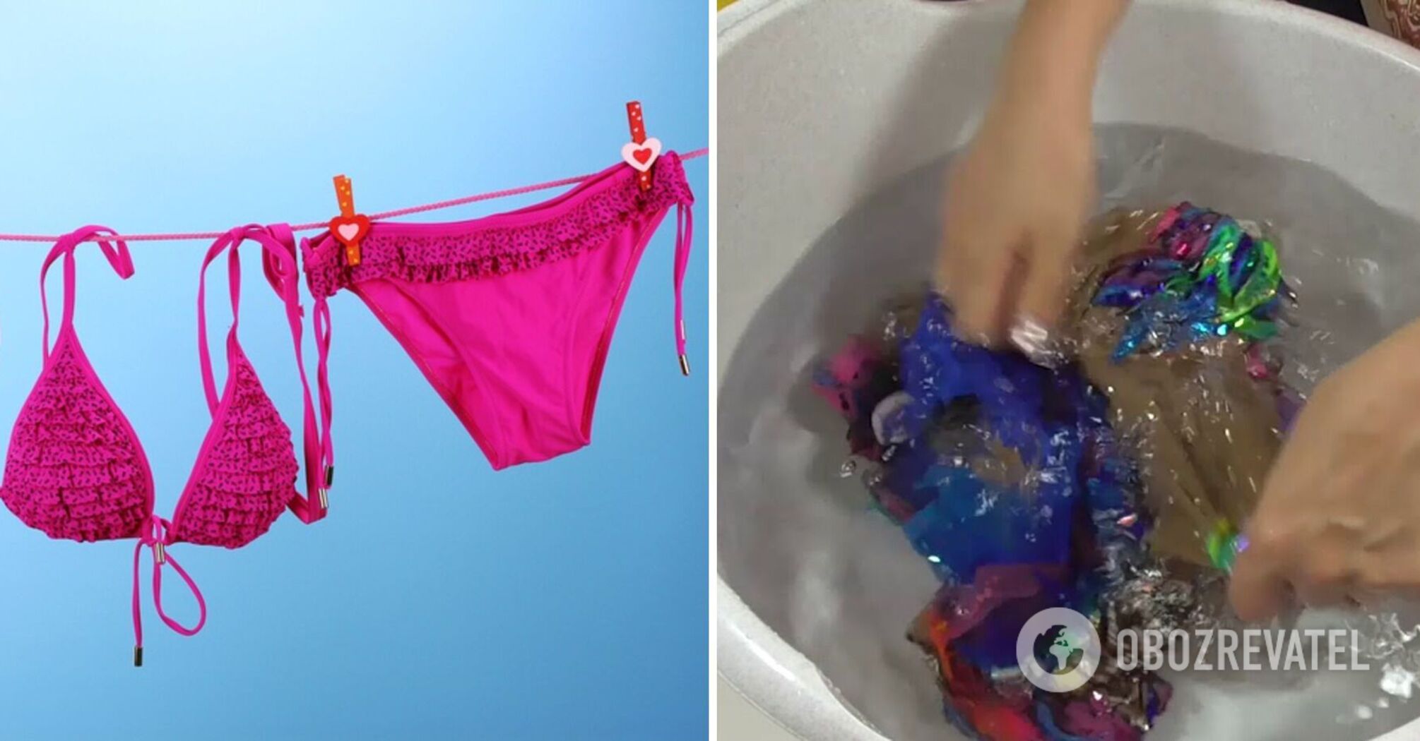 The cleaning specialist revealed the correct way to wash swimsuits