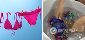 Specjalista ds. czyszczenia ujawnił właściwy sposób prania strojów kąpielowych. Viral video
