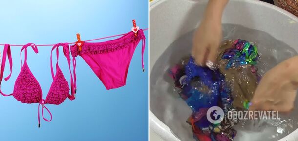 The cleaning specialist revealed the correct way to wash swimsuits