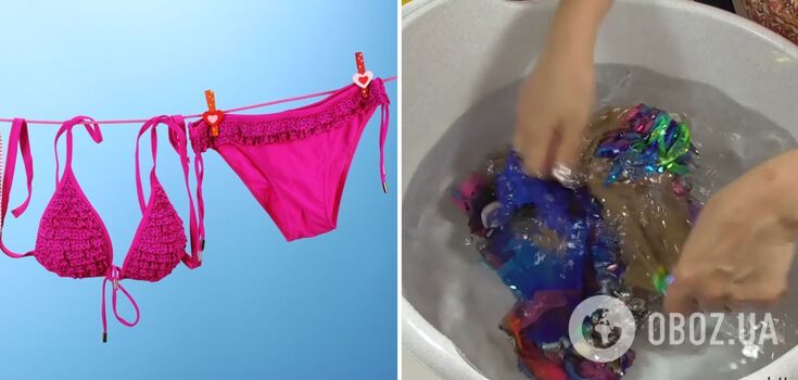 The cleaning specialist revealed the correct way to wash swimsuits