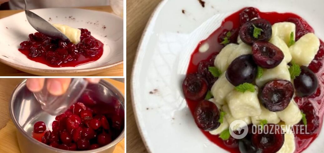 Lazy dumplings with berries for those who like tasty and fast
