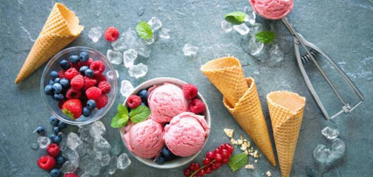 Homemade ice cream