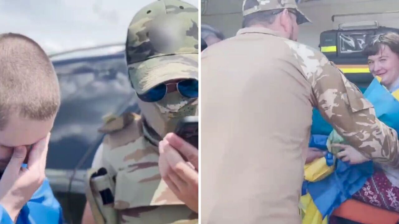 Hugs, tears and joy: SBU shows exclusive video of military and civilians released from captivity returning to Ukraine
