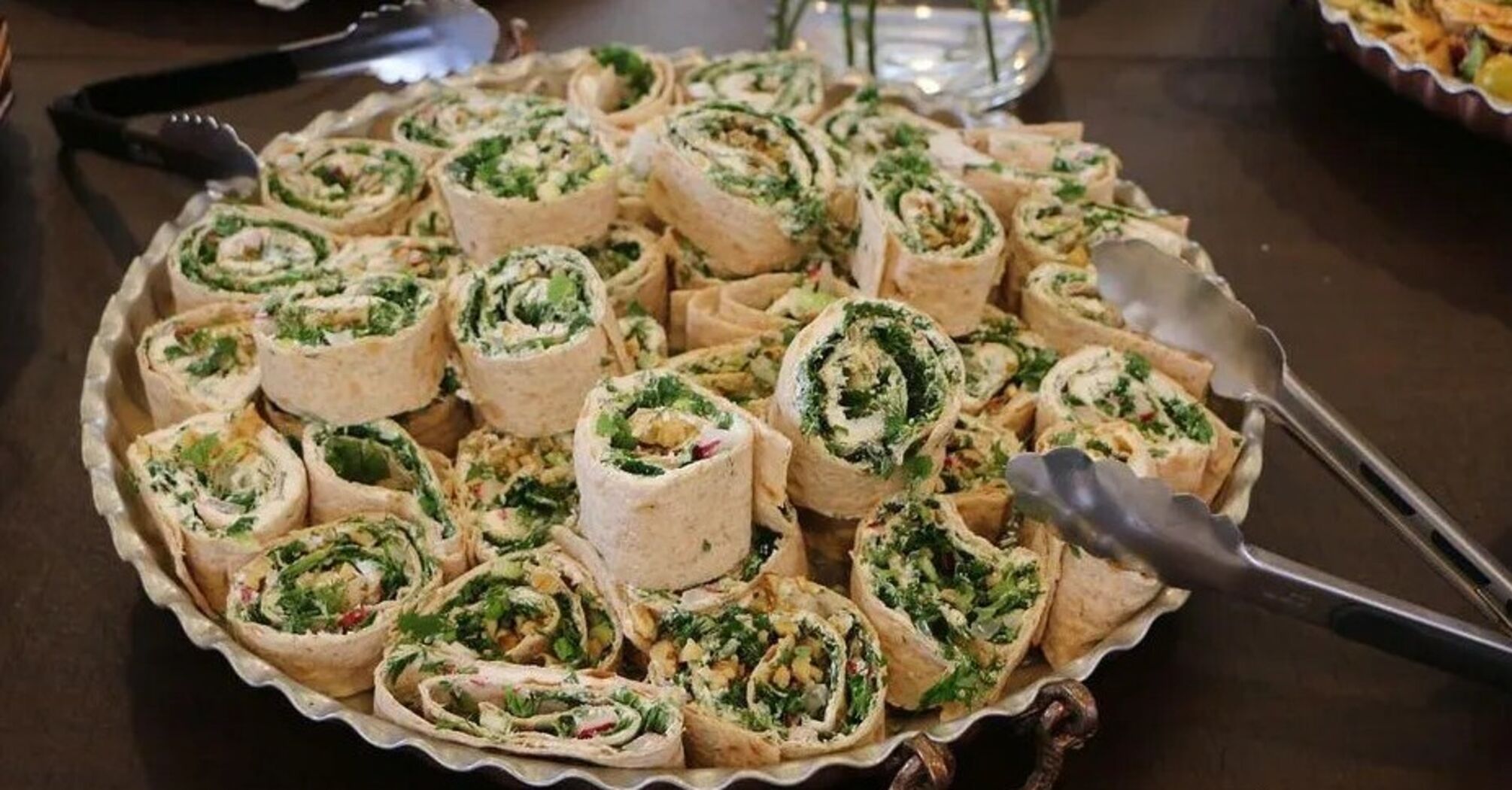Quick pita bread roll: can be eaten as an appetizer or as a snack
