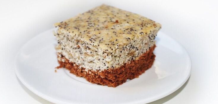 Without yeast and baking: how to make an airy poppy seed cake for tea