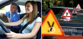 The sign for driving school vehicles to be changed in Ukraine starting from May 4: what will be used instead of usual У