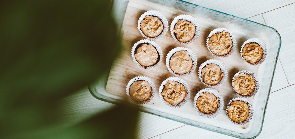 Zucchini muffins with chicken