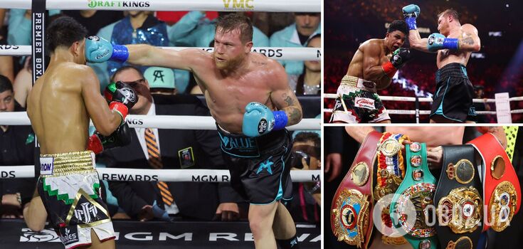 The undefeated boxer was knocked down for the first time in his career and lost the fight for the absolute championship. Video
