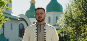 'The light will return': Zelenskyy changed his military shirt to long vyshyvanka for the Easter address, breaking the tradition
