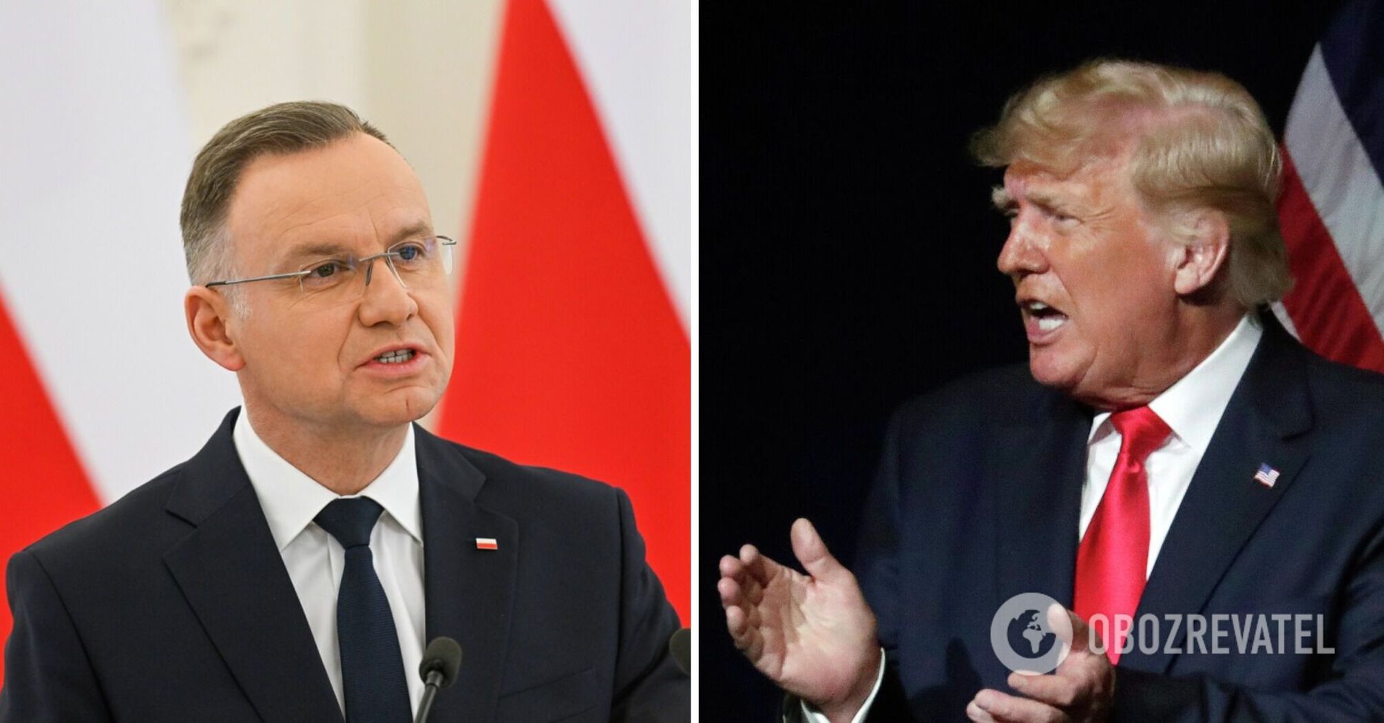 Andrzej Duda and Donald Trump