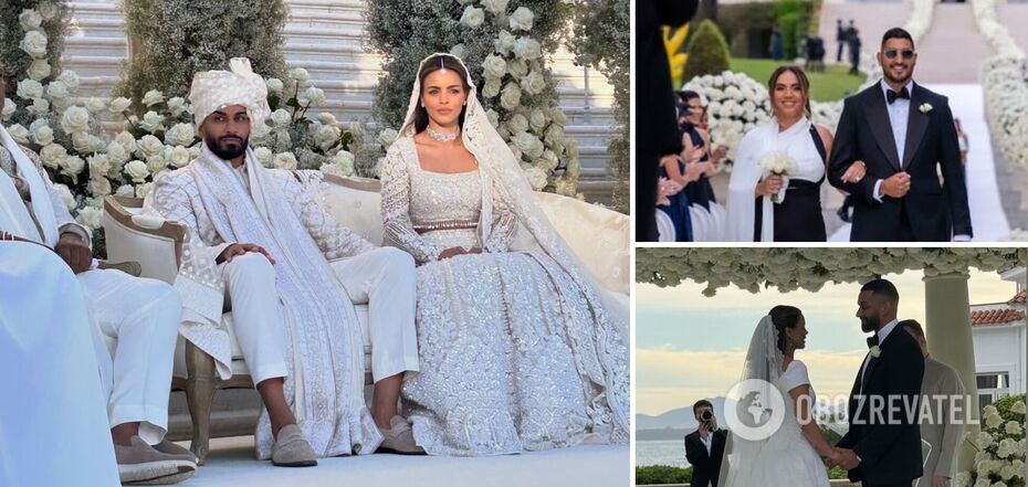 Miliarder Umar Kamani i modelka Natha Adele świętowali 'ślub roku' za 25 milionów dolarów: Mariah Carey i Andrea Bocelli zabawiali gości. Zdjęcie