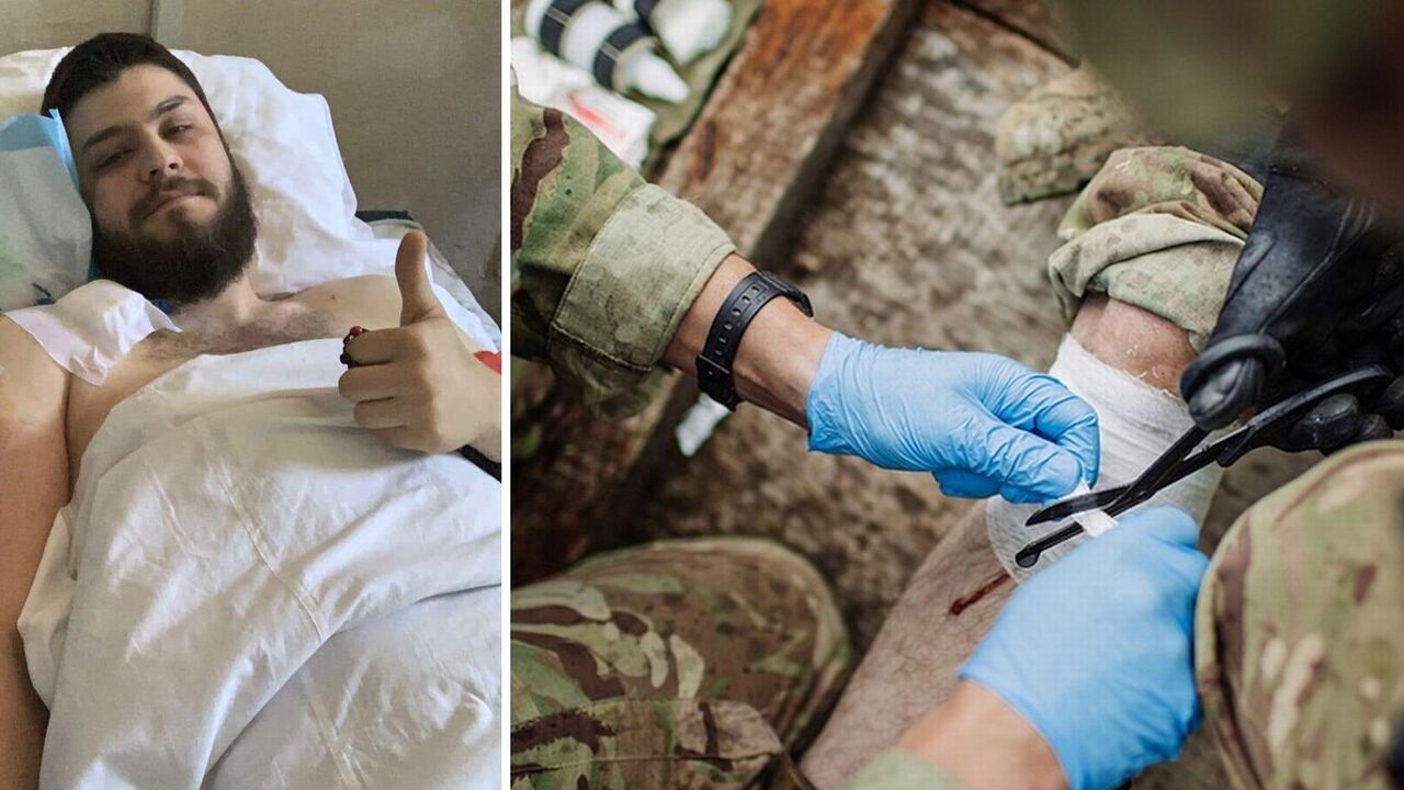"He will celebrate his birthday twice now": Tiahnybok's son was wounded at the front. Photo
