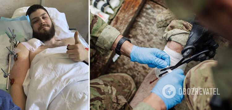 "Teraz będzie obchodził urodziny dwa razy": syn Tiahnyboka został ranny na froncie. Zdjęcie