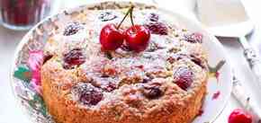 Charlotte cake with cherries: how to make a popular dessert in a new way