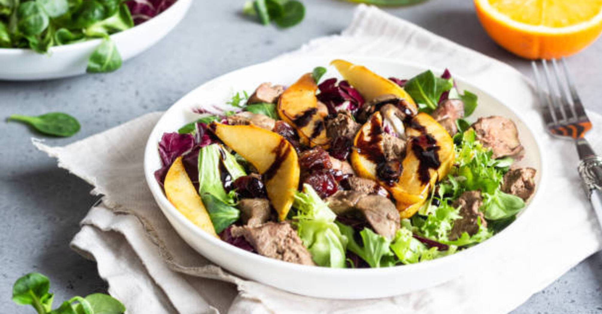 Salad recipe with liver