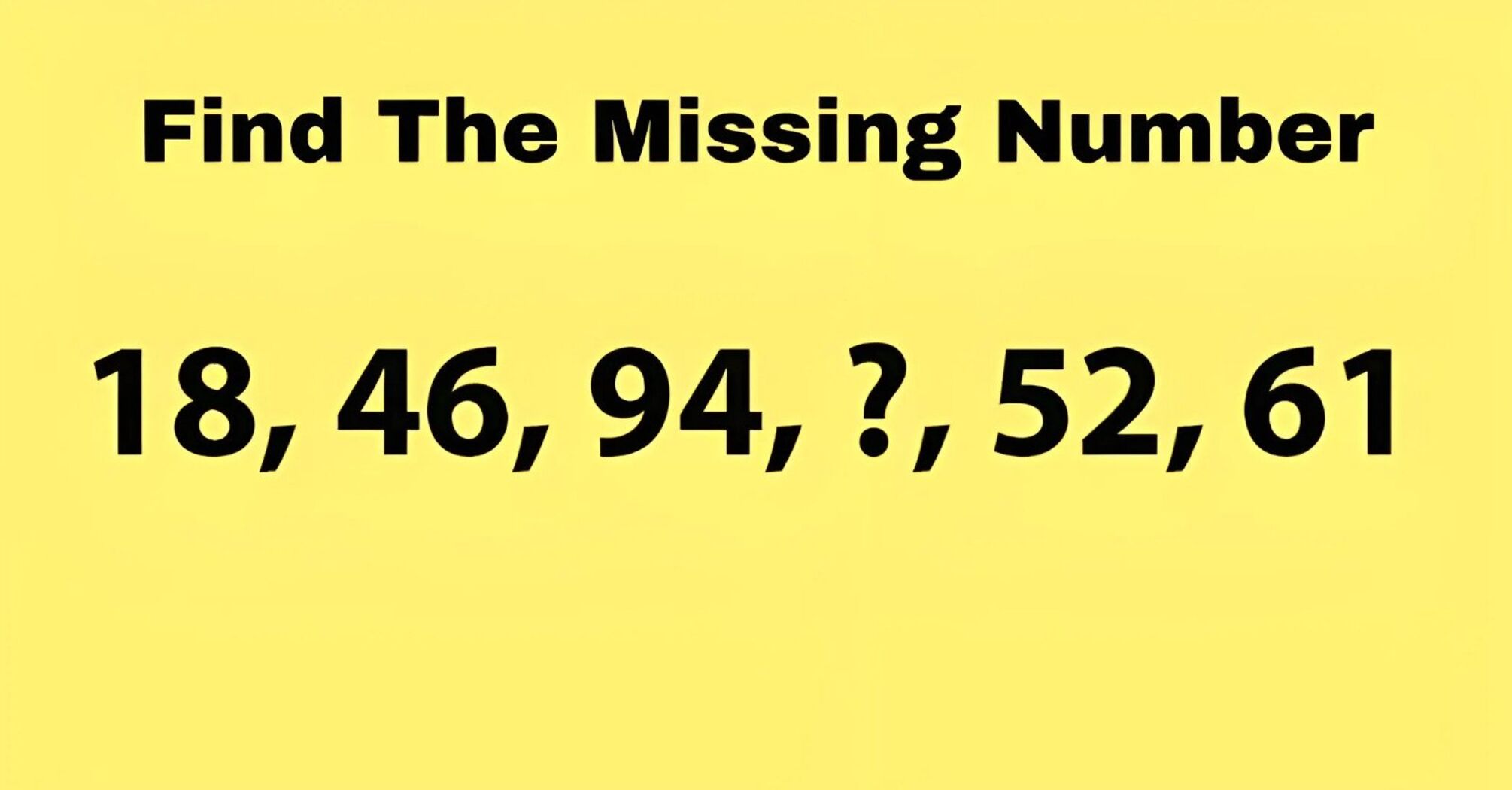 What number is missing? A tricky puzzle