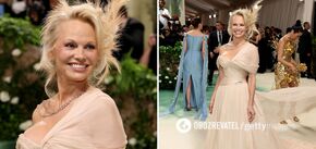 Pamela Anderson breaks her 'no makeup' rule at Met Gala 2024