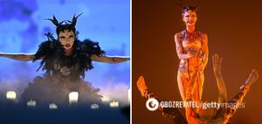 The non-binary participant of the Eurovision Song Contest 2024 from Ireland staged an exorcism on stage and 'lit up' the hall. Video