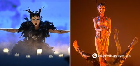 The non-binary participant of the Eurovision Song Contest 2024 from Ireland staged an exorcism on stage and 'lit up' the hall. Video