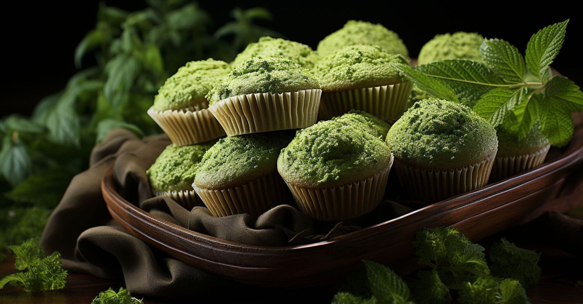 Spinach and banana muffins: a colorful dish that even kids will enjoy