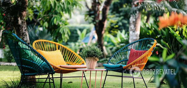 Where not to put garden furniture: it won't last even one season