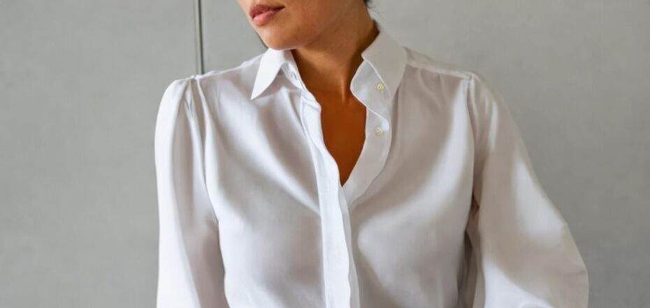 Блузка з рукавами-буфами