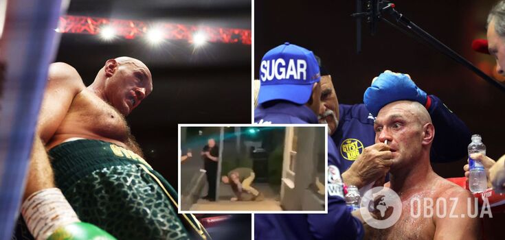 He was crawling on his knees: Fury was involved in a drunken incident after the fight with Usyk. Video