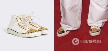 Demi Moore wyszła w trampkach ze złoconymi nadrukami na palcach za 2300 euro. Zdjęcie