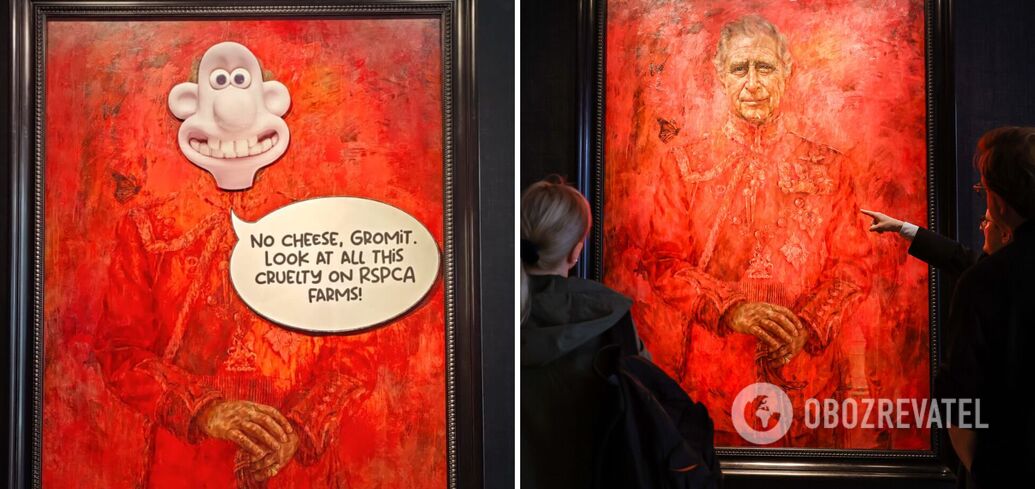 'The King in Hell'. Vandals spoiled the scandalous portrait of Charles III