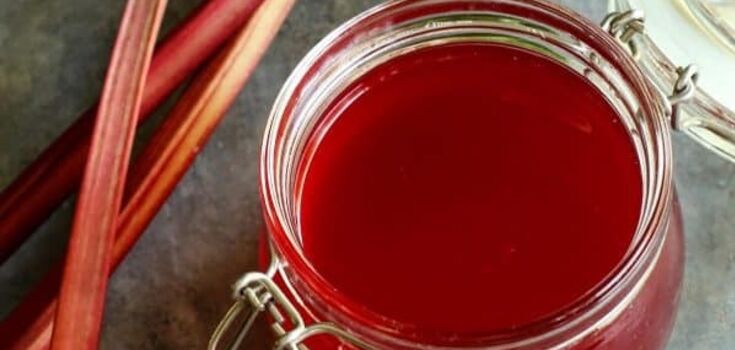 Sweet rhubarb syrup instead of a cocktail: how to make an interesting drink