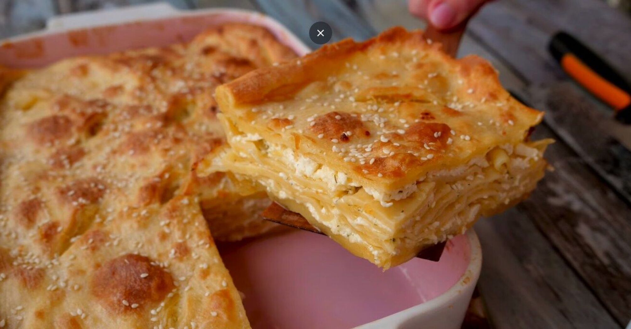 How to make an appetizer cheese pie in the oven: Olha Matvii's recipe