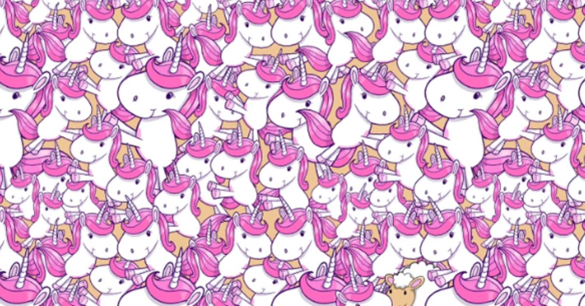 Find the sheep among the unicorns: only the most attentive will manage in 8 seconds
