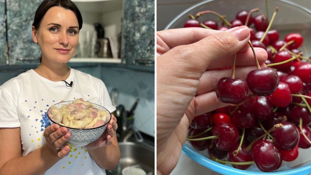 Choux pastry for perfect dumplings with cherries