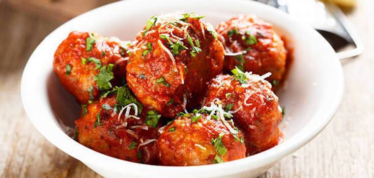 Homemade meatballs