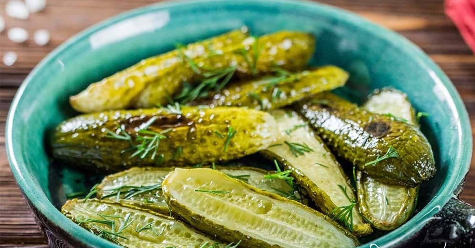 Pieczone ogórki z miodem