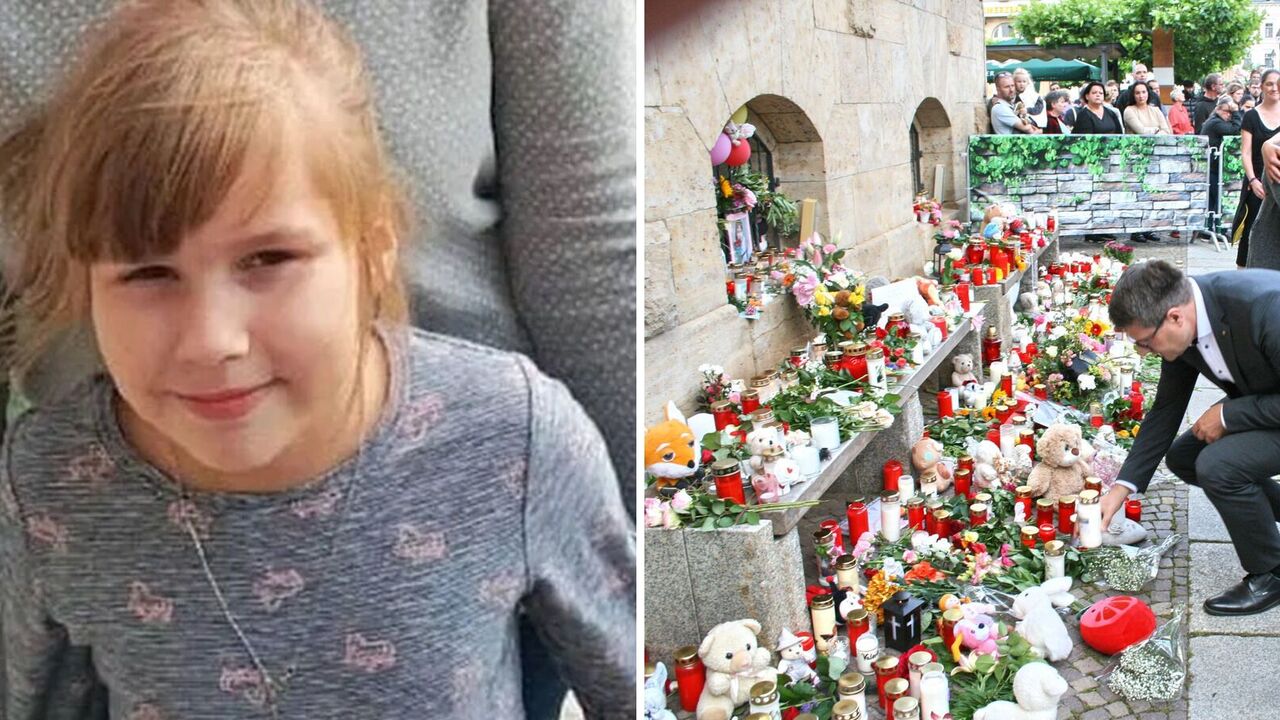 In Germany, thousands of people gathered to say goodbye to the murdered 9-year-old Ukrainian girl. Photo