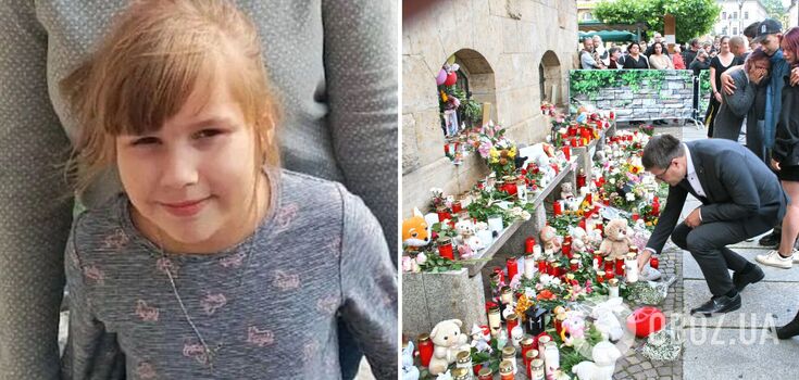 In Germany, thousands of people gathered to say goodbye to the murdered 9-year-old Ukrainian girl. Photo